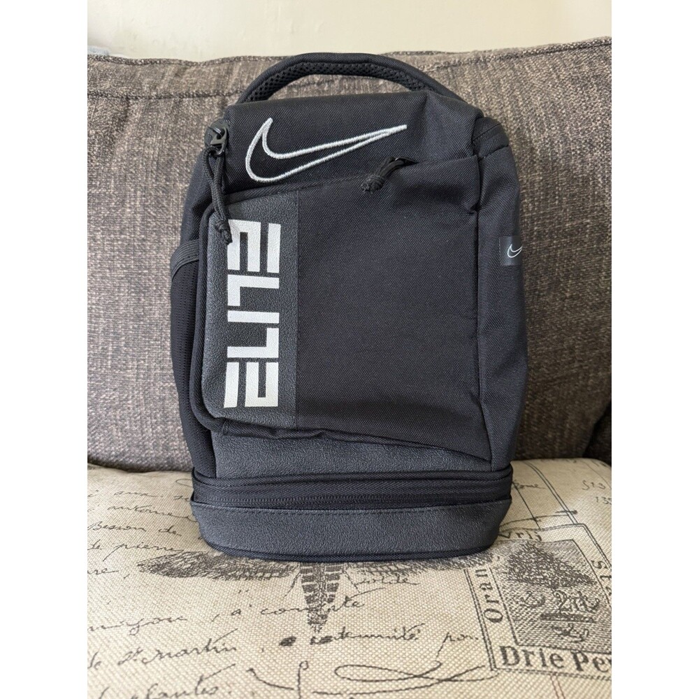 Nike Elite Fuel Pack Insulated Lunch Bag Black Basketball Sports Lunchbox